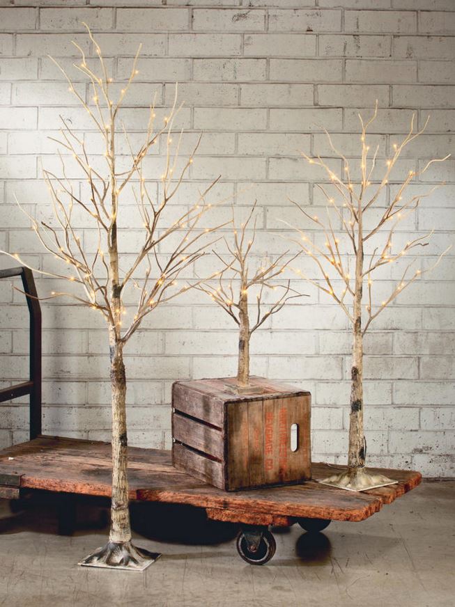 Selection of Lighted Display Trees
